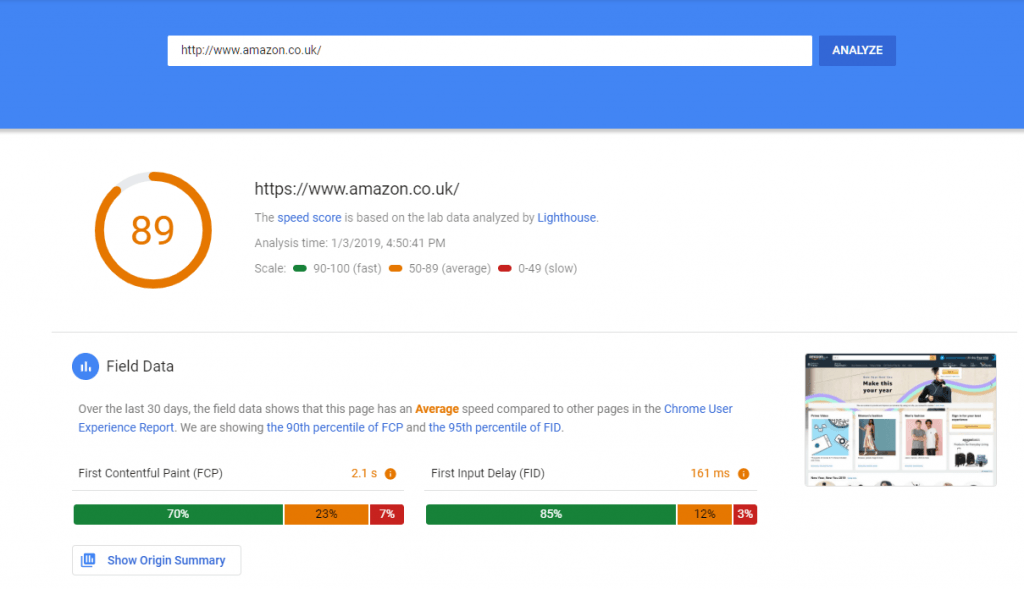 Google PageSpeed Insight