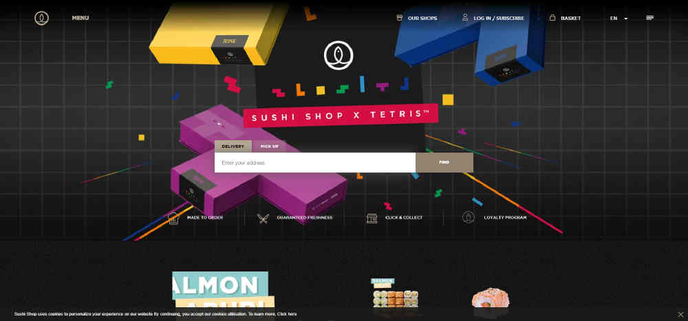 My Sushi Shop ecommerce website design - Midas Creative