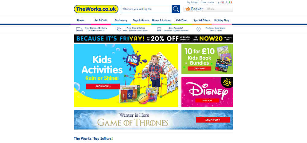 The Works ecommerce website design - Midas Creative