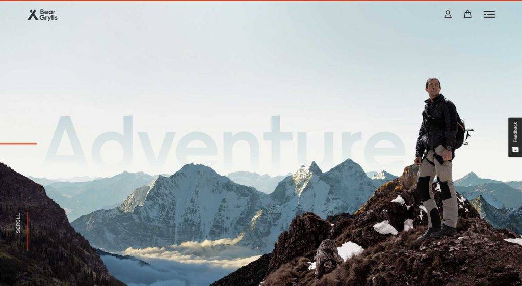 paralax website example - Midas Creative