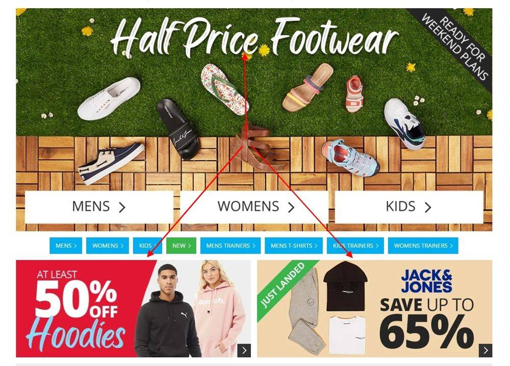 Offers and discounts on websites - Midas Creative